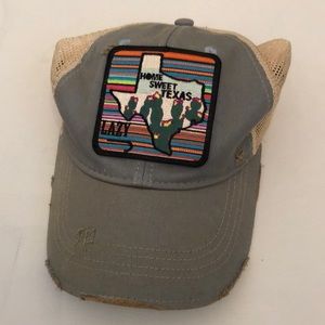 Lazy J Ranchwear “Home Sweet Texas” Distressed Hat
